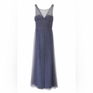 Amsale Tulle Bridesmaid Anthro Maxi Dress